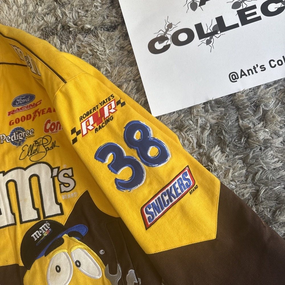 Vintage Chase Authentic Drivers Line M&M's NASCAR Jacket #38 Elliot Sadler Large - Picture 12 of 16